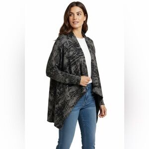 Ronen  Chen Black w Gray Soft Sweater Size 6